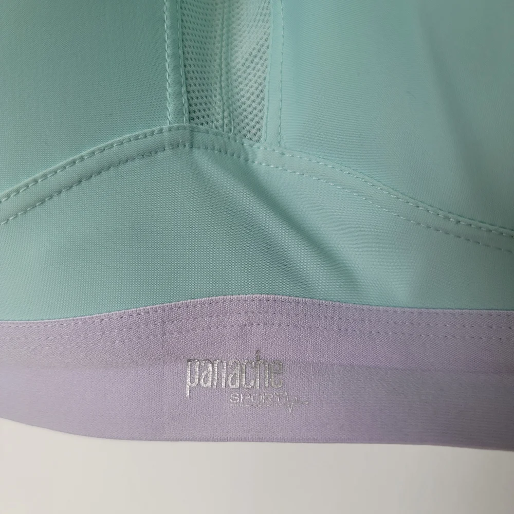 Panache Aqua and Lavender Sports Bra Size 40 - Picture 3 of 8
